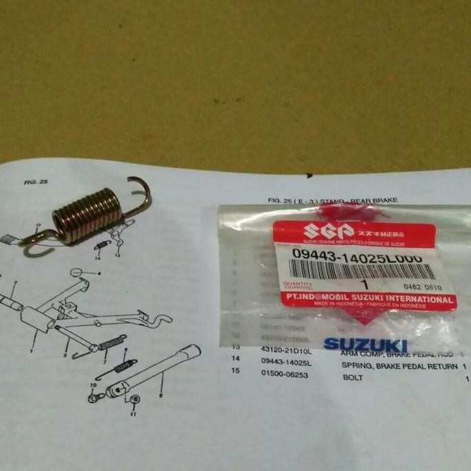*#*#*#] Per Pedal Rem Belakang Suzuki Satria 120 Hiu Lumba