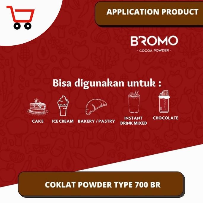

BROMO KAKAO POWDER BR 700| DARK COKLAT 100% ASLI COCOA