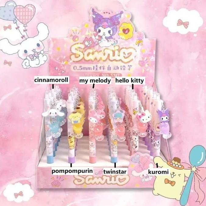 

------] Pensil cetek sanrio kuromi cinnamoroll melody kitty mechanical pencil