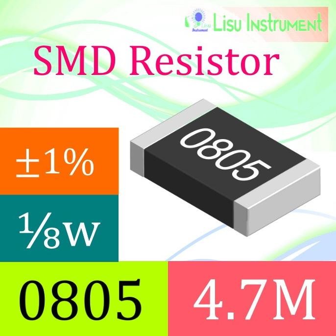 Murah (10) 4.7M 0805 1% Thick Film Resistors SMD Chip Resistor 4704 475 lisu992 Diminati Banget