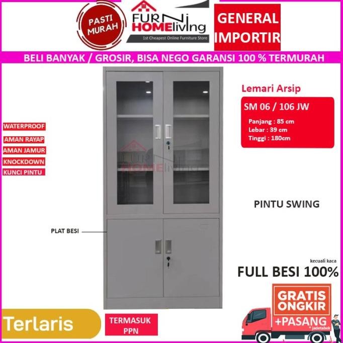 

Promo Filing Cabinet Besi Lemari Arsip Kantor 4 Pintu Ak06