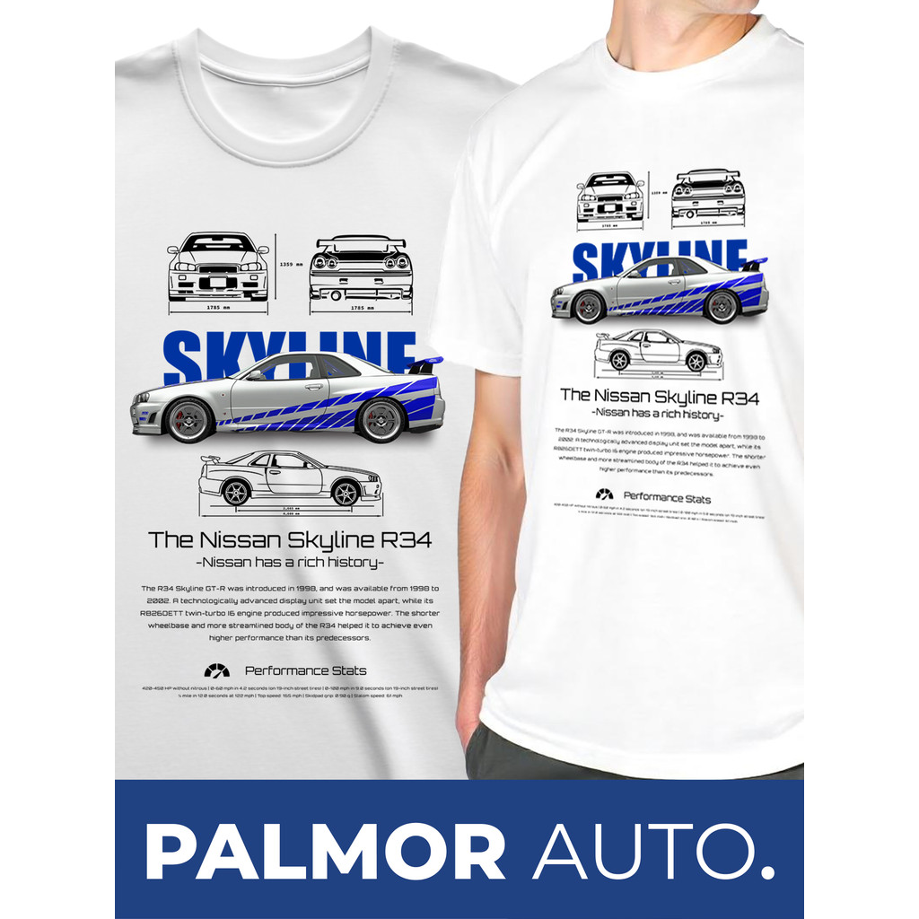 KAOS MOBIL NISSAN SKYLINE GTR34