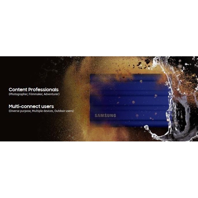 SAMSUNG SSD T7 SHIELD 2TB PORTABLE SSD EKSTERNAL SSD USB 3.2