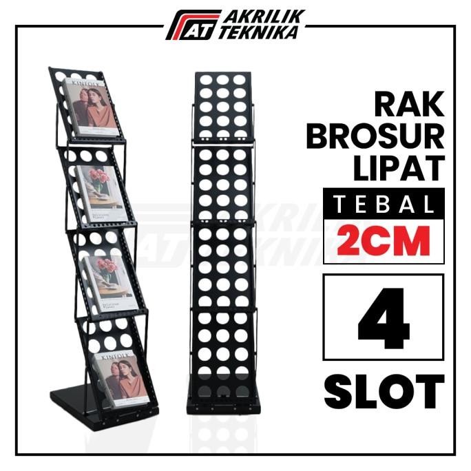 

Rak Brosur Lipat 4 Susun / Rak Susun Brosur Besi / Rak Display Majalah