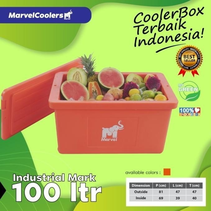 CO Cooler Box 100 120 Liter / Coolbox Marvel boks Es Kotak Pendingin