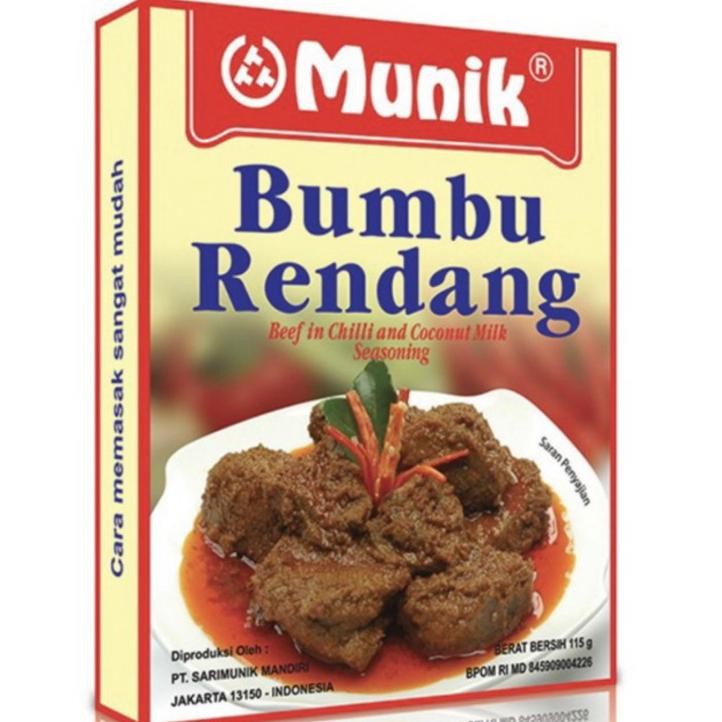 

Bumbu Muni Rendang 115 Grm Bumbu Maa Rendang Pati Ena