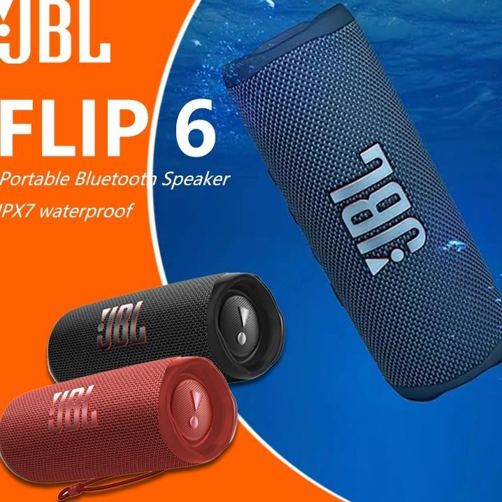 Jbl Flip 6 Waterproof Portable Bluetooth Speaker Garansi 1 Tahun Powerful Sound And Deep Bass, Ipx7 