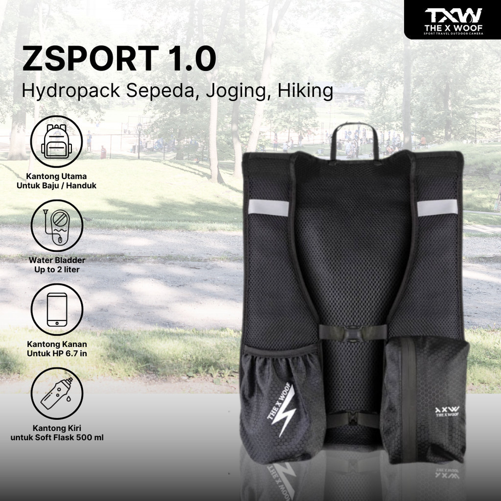 The X Woof Zsport1 Tas Hydropack Tas Jogging Tas Sepeda Tas Outdoor Tas Hiking Motor Hydration Pack 