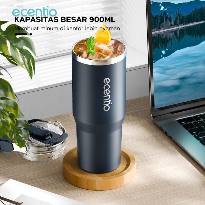 

Ecentio Tumbler Minum Stainless 900Ml Premium Botol Minum Aesthetic Besar Original Dan Terpercaya