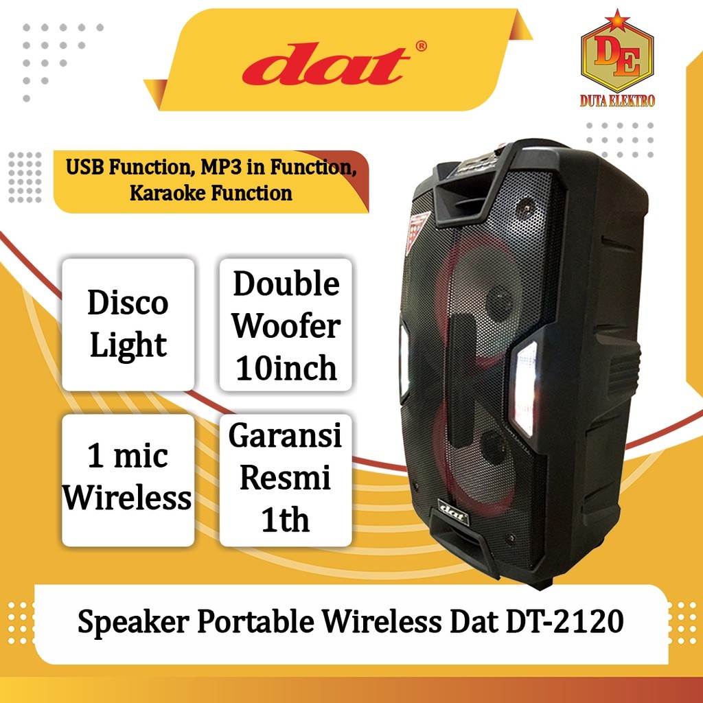 Speaker Wireless Dat DT 2120 Portable