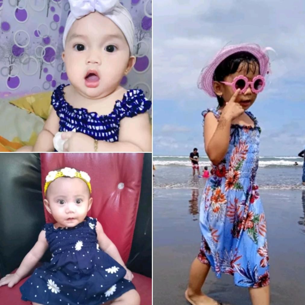 Daster Kerut Anak Bali Ukuran-S Pilih Motif Geser, Atasan Anak, Pakaian Anak Perempuan, Baju Tidur, 