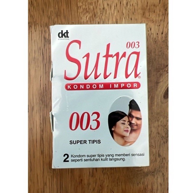 Sutra Kondom Impor 003 Super Tipis 1 Box Isi 2 Pcs