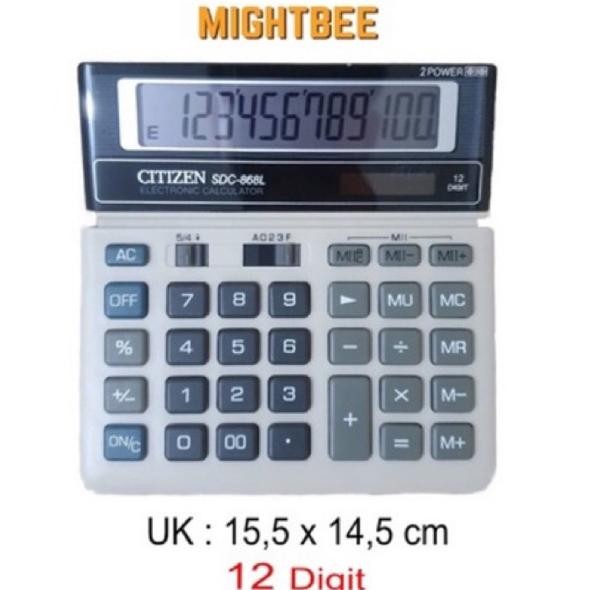 

Alulator Cltlzen Dc 868L Alulator Edang Alulator 12 Dit