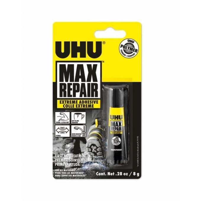 

HOT SALE UHU MAX REPAIR EXTREME ADHESIVE LEM SUPER KUAT KACA BESI KULIT KAYU