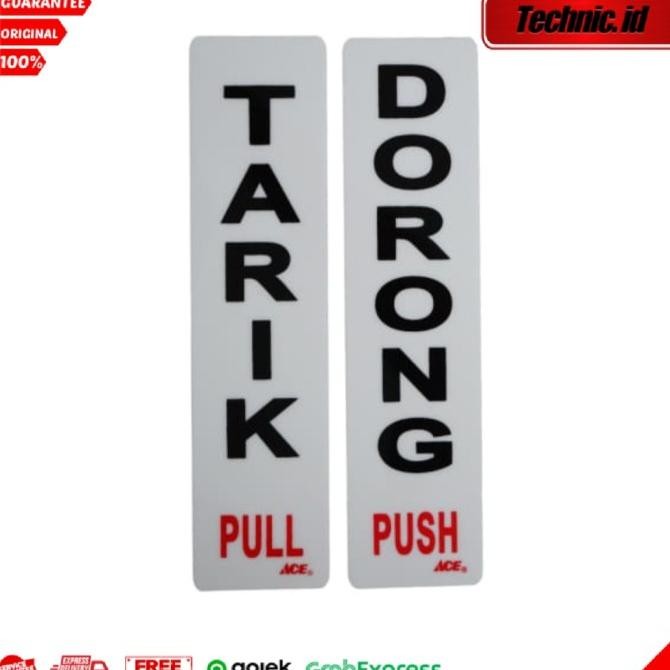 

HOT PROMO Krisbow 5x20 Cm Stiker Anodized Akrilik Dorong & Tarik