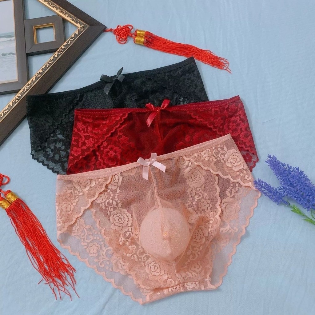 Celana Dalam Pria Renda Jala Transparan Seksi yang Menggoda