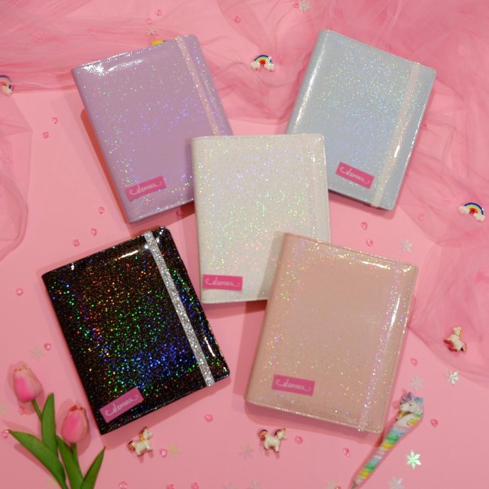 

Binder A5 B5 Glyerin Hologram Glitter Patel Grati Pul Erta 20Ring 26Ring Demnac