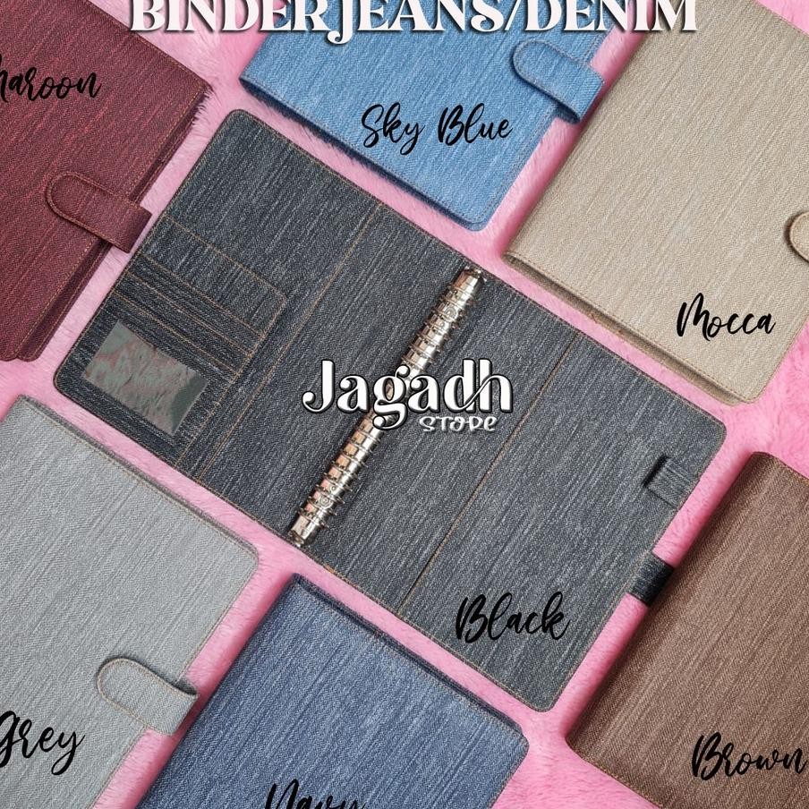 

Binder Denim 7 Warna Uuran A5 20Ring B5 26Ring