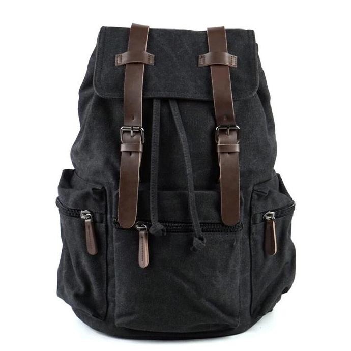 GH-Bag Tas Ransel Kanvas Kapasitas Besar Barnes Canvas Backpack  Sekolah
