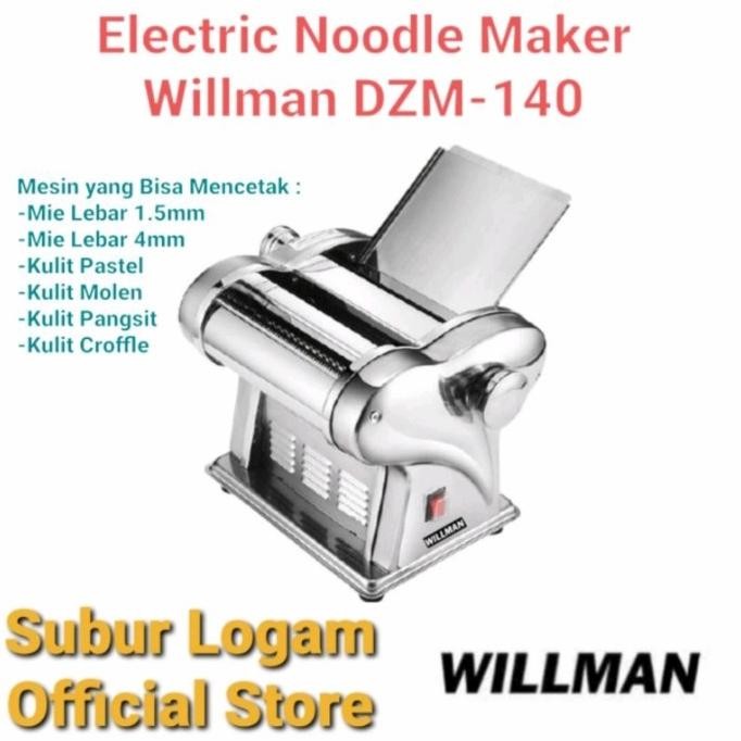 Gilingan Mie Listrik Mini 140mm Stainless Kulit Pastel Molen Stick KAR