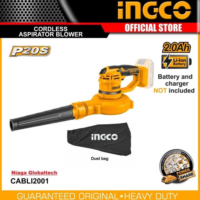 INGCO CABLI2001 BLOWER CORDLESS 20V ASPIRATOR INGCO KUN