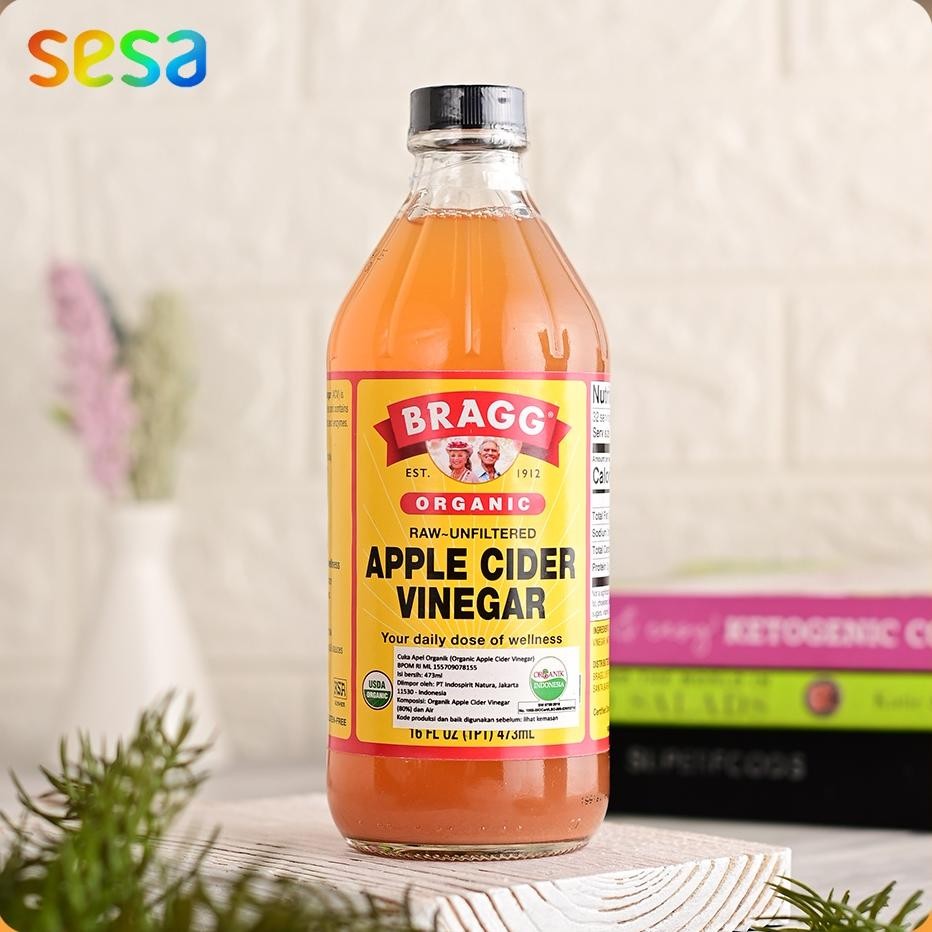 

Bragg Organic Cider Vinegar 473Ml Cua Apel Organi Eehatan