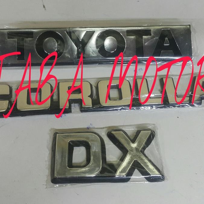 Emblem Corolla Dx Set 3Pc Great