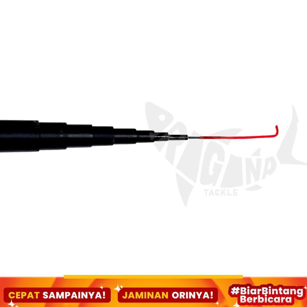 BISA COD Joran Pancing Pole Tegek Milano Black Jack Ruas Pendek Carbon 270cm 300cm 360cm 450cm fs-6