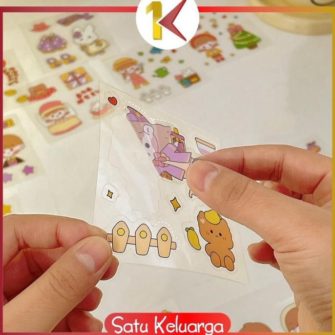 

SK-C473 Stiker 2D Isi 100pcs Sticker Aesthetic Karakter / Stiker Buku
