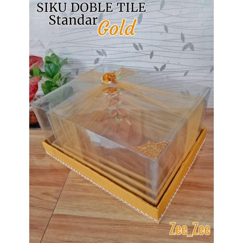 

TERMURAH Box Kotak Seserahan Hantaran Pernikahan Mika Tile 1 Set isi 4 pcs eq-77