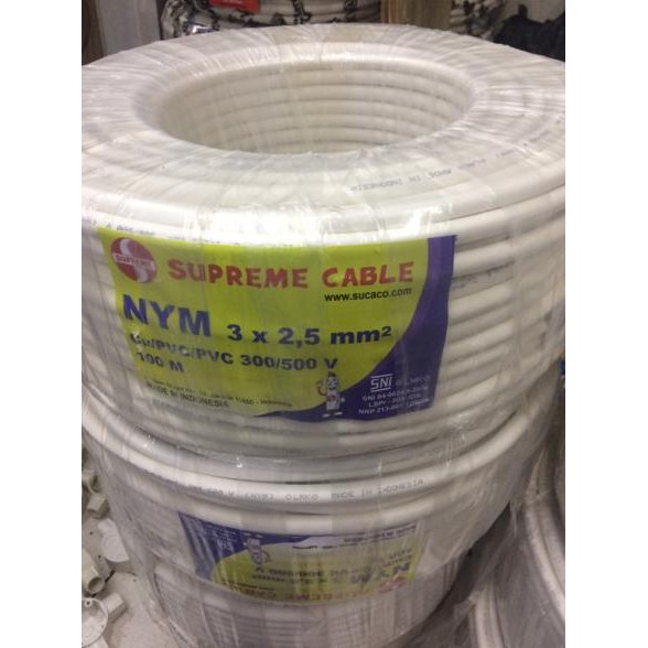 Kabel NYM 3x2.5 Supreme NYM 3x2,5 Supreme NYM 3 x 2,5 mm Supreme @100m