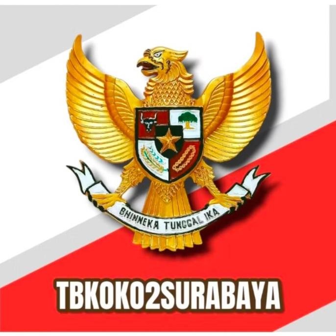 TERMURAH - HIASAN DINDING PATUNG GARUDA PANCASILA 3 DIMENSI FIBER LOGO GARUDA GOL