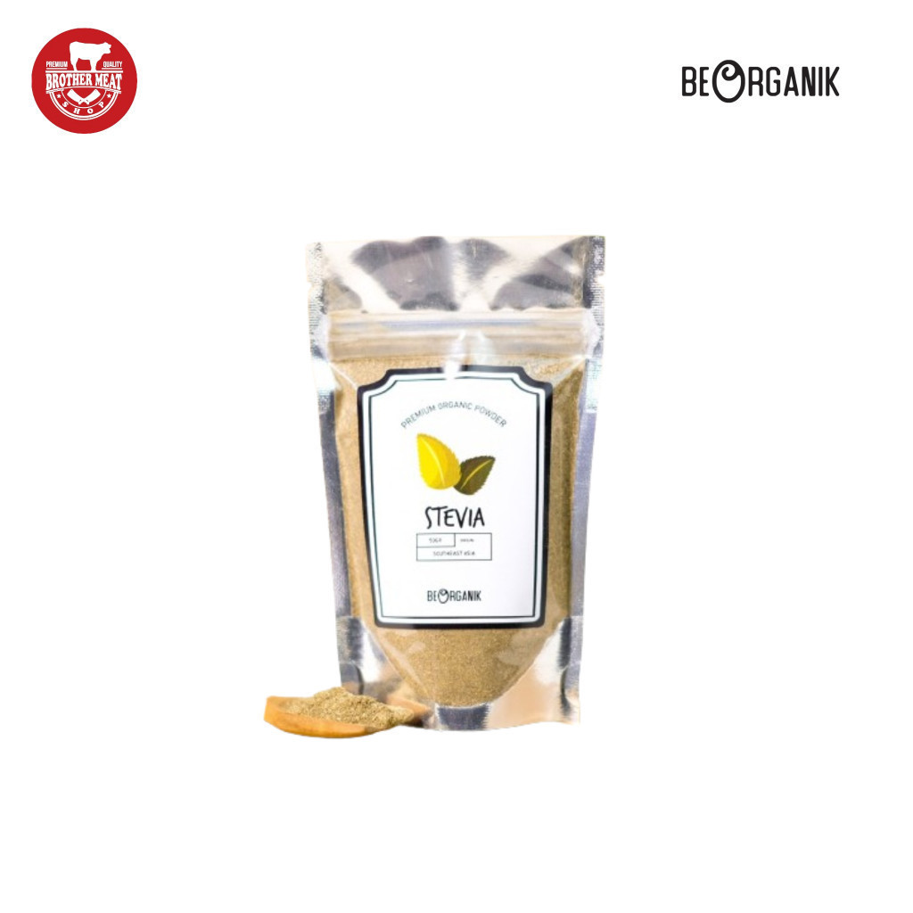 BeOrganik Stevia Powder / Stevia Bubuk (Pengganti Gula) 50gr, Brothermeatshop