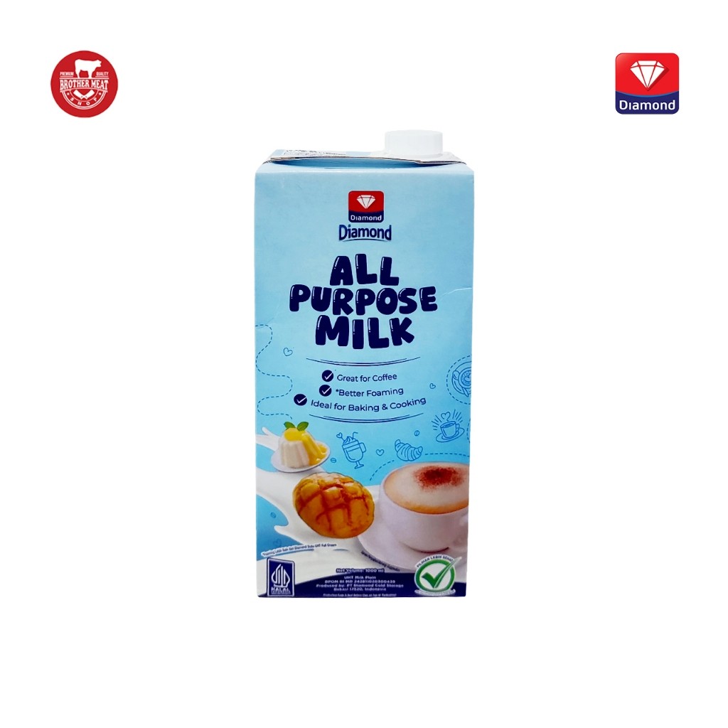 

DIAMOND UHT All Purpose Milk 1 Liter, Susu UHT - Brothermeatshop