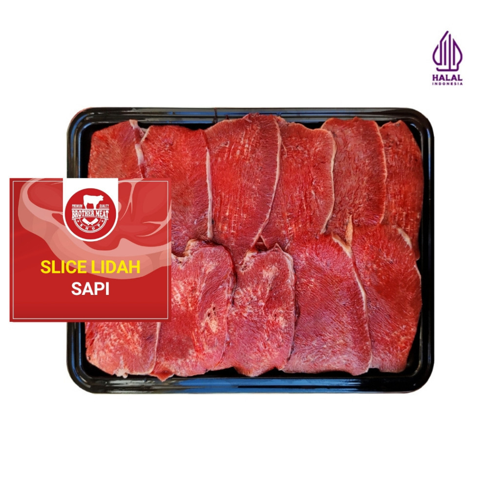 

Slice Lidah Sapi 250gr Gyutan Frozen - Brothermeatshop