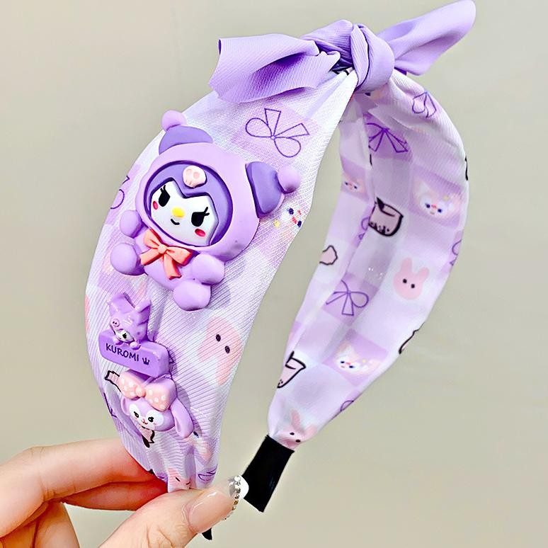 Best Seller Bando Anak Model Simpul Motif Sanrio / Cinnamoroll / My Melody / Kuromi / Bando Lucu San