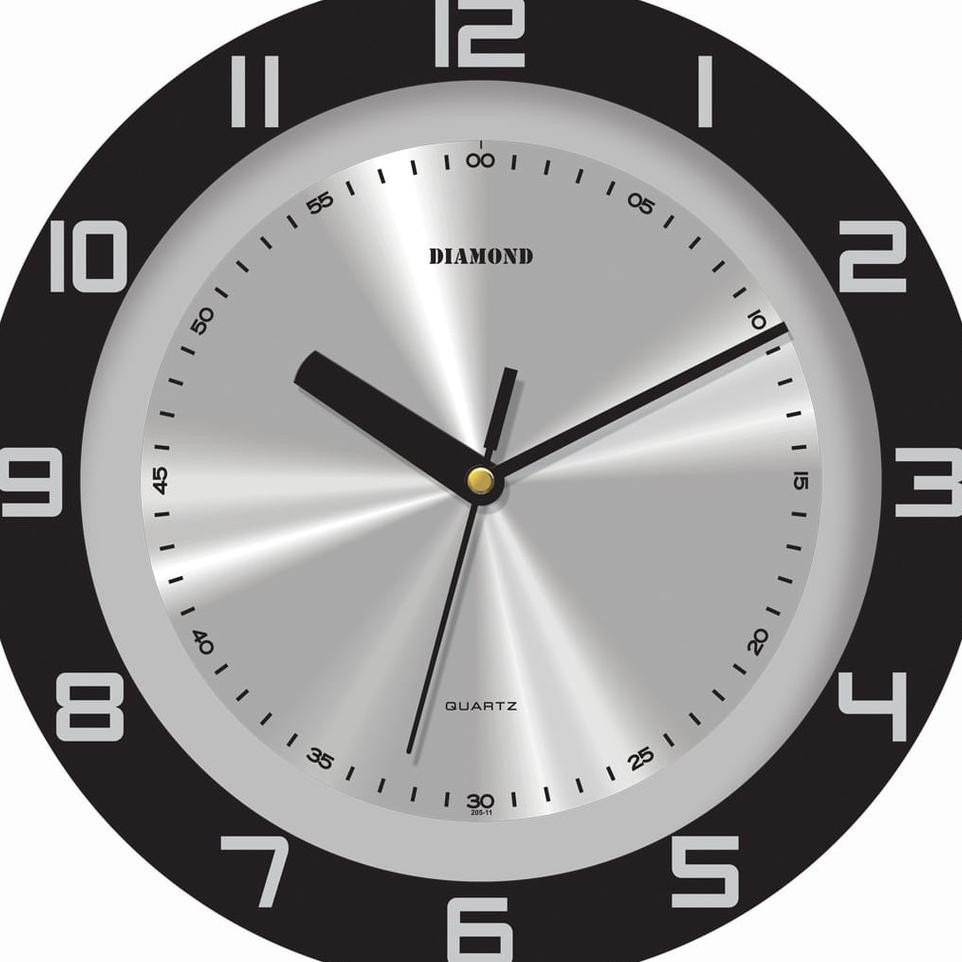 Jam Dinding Diamond 202T Hitam