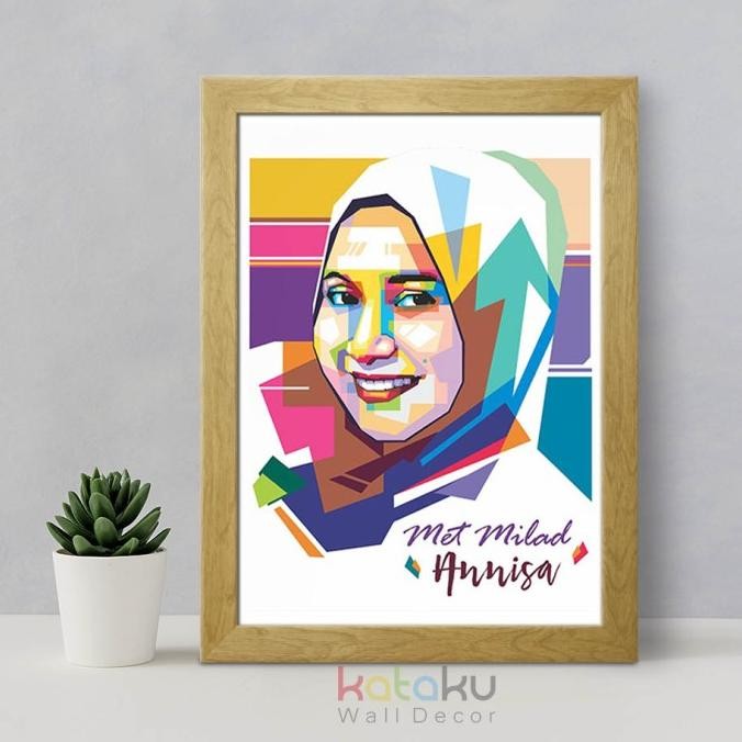 Wpap Lukisan Wajah Pop Art Hadiah Kado Unik Poster Bingkai