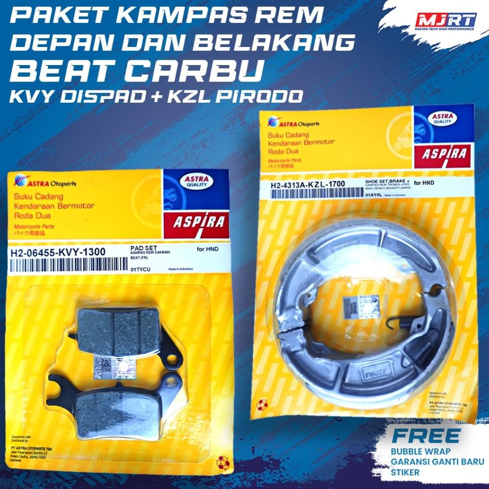 Original Kampas Rem Belakang Dan Kampas Rem Depan Beat Fi Vario 125 150 Esp Beat Street Spacy Fi Cbs