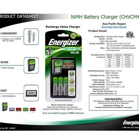 Murah Battery / Baterai Alkaline Energizer Rechargeable Maxi Aa
