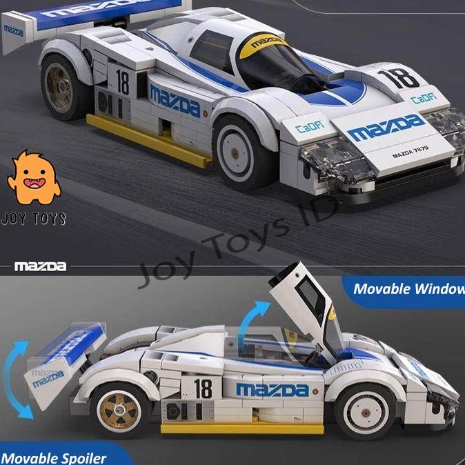 BIG SALE JOY TOYS MAINAN BRICK CADA MOBIL MAZDA 787B ENDURANCE LE MANS RACING CAR SKALA 1/24 242 PCS