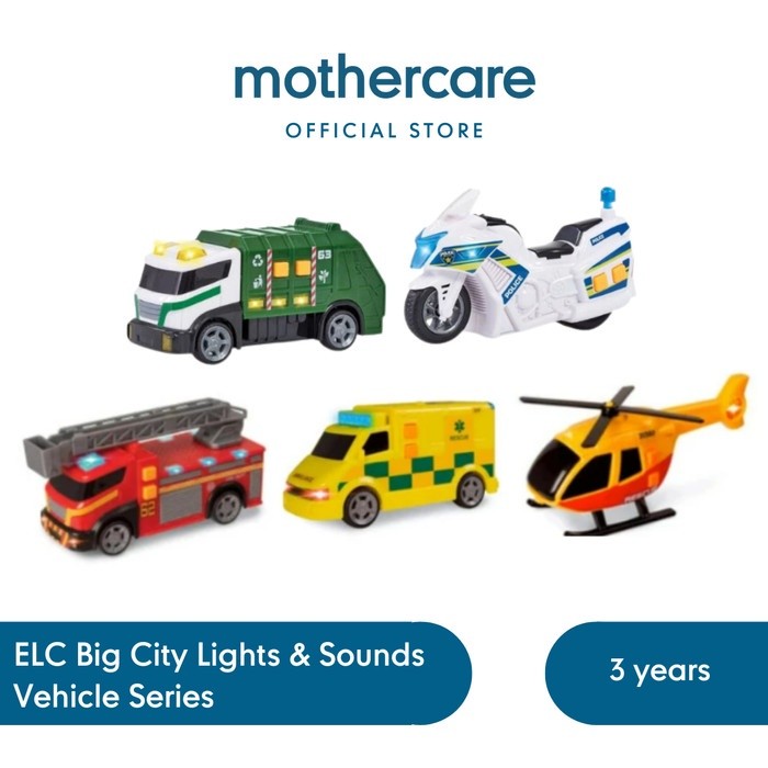 ELC Big City Lights & Sounds Vehicle Toys - Mainan Mobil Mobilan Anak