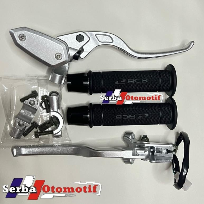 Terlaris Master Rem Tabung Model Oval Original + Handgrip Rcb Original 100% Hg55 + Jalu Stang Cnc Un