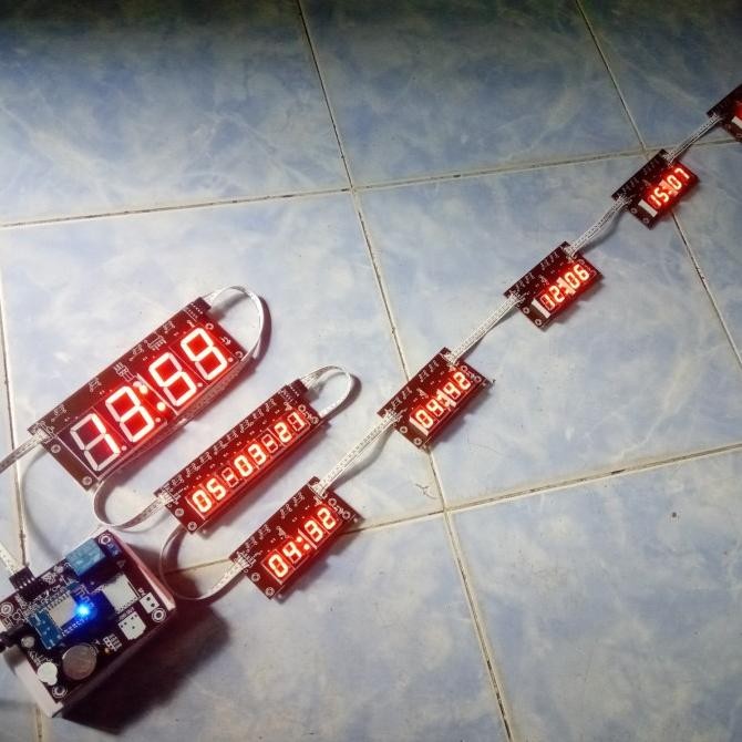 Modul Controller Jam Iqomah Waktu Shalat Seven 7 Segment Kecil