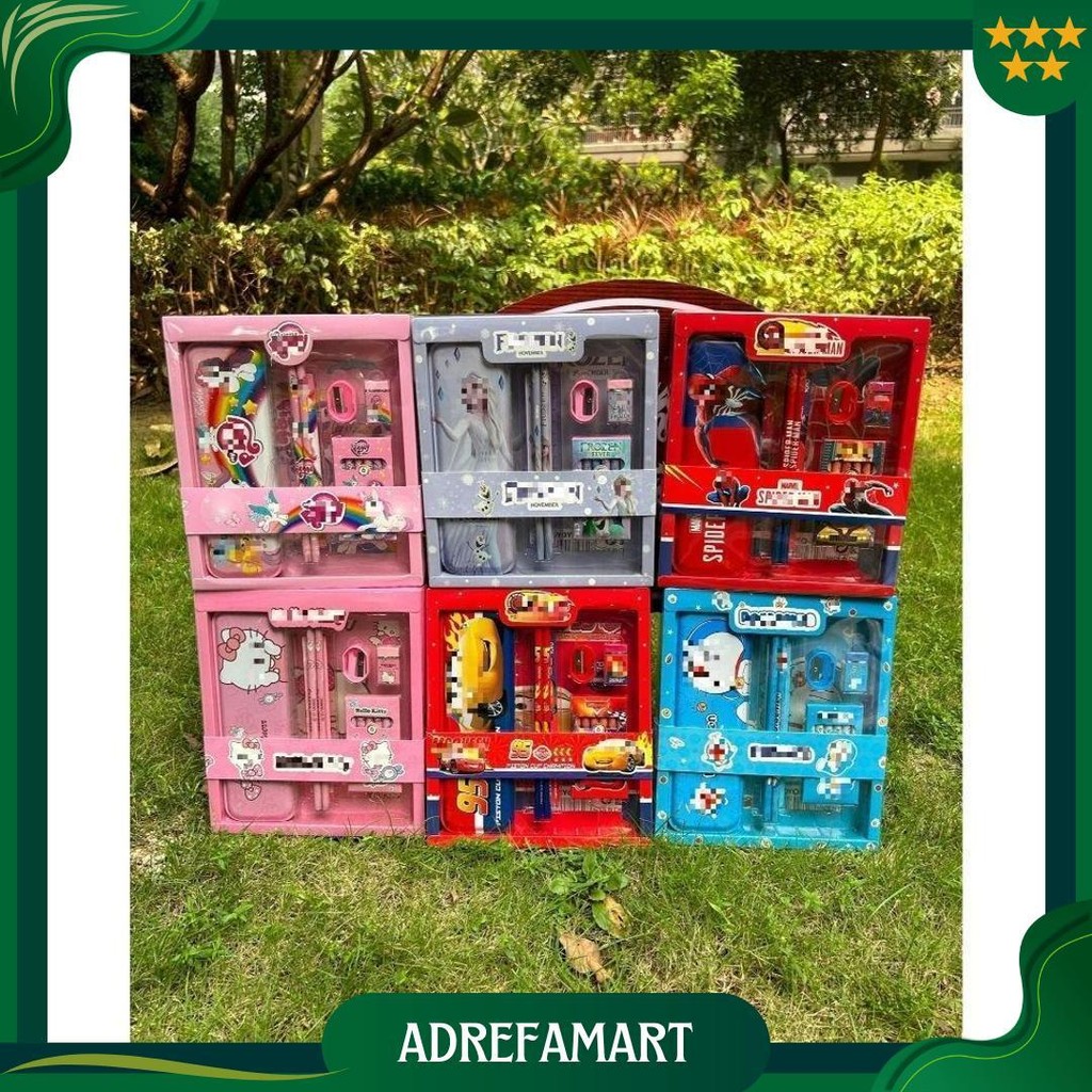 

Stt Paket Alat Tulis Set 7 In 1 Set Stationery 7In1 Karakter Kartun Alat Tulis Anak Sekolah Penghapus Pengaris Kotak Pensil Penggaris Crayon Best Seller