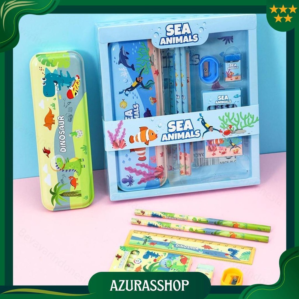 

Bevavar Alat Tulis Anak Set Tempat Pensil Lucu Untuk Hadiah Anak Stationery 6In1 Promo 4.4
