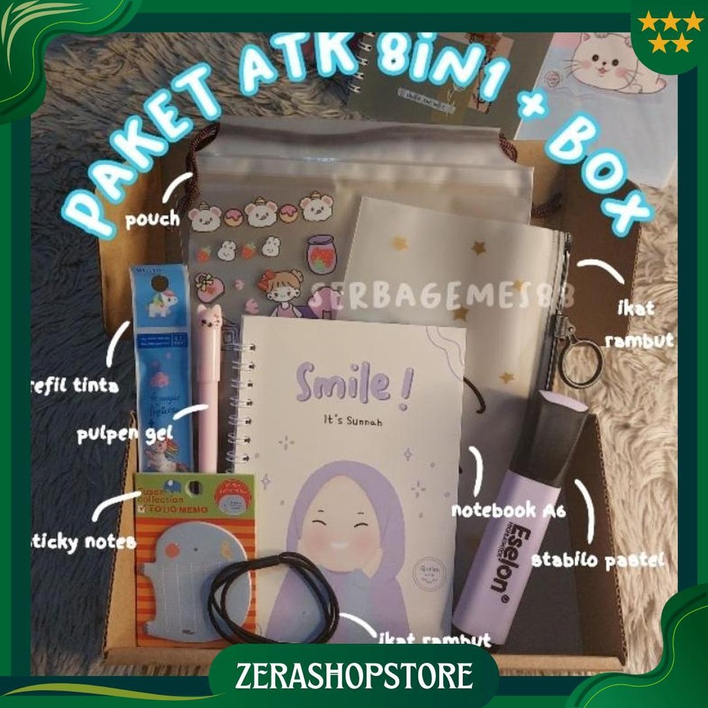 

Serbagemes88 - (Part 3) Paket Alat Tulis 8In1 / Stationery Set Fancy / Alat Tulis Set Gratis Ongkir