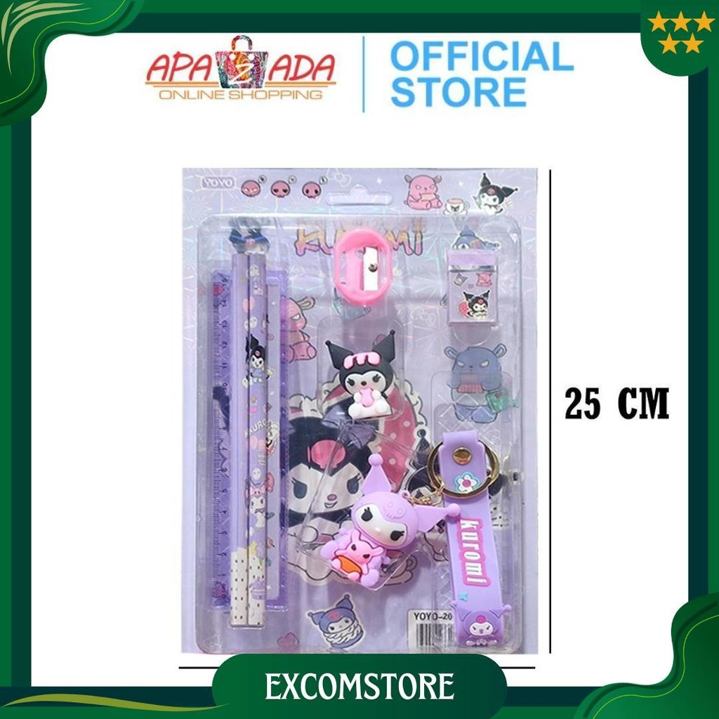 

Apazada - Paket Alat Tulis Set 6 In 1 Karakter Sanrio / Stationery Set Untuk Hadiah Anak Sekolah Gratis Ongkir