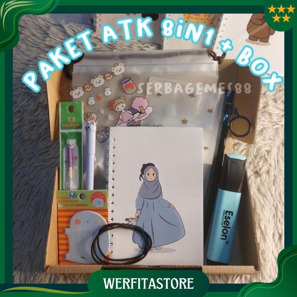 

Serbagemes88 - (Part 3) Paket Alat Tulis 8In1 / Stationery Set Fancy / Alat Tulis Set Ori
