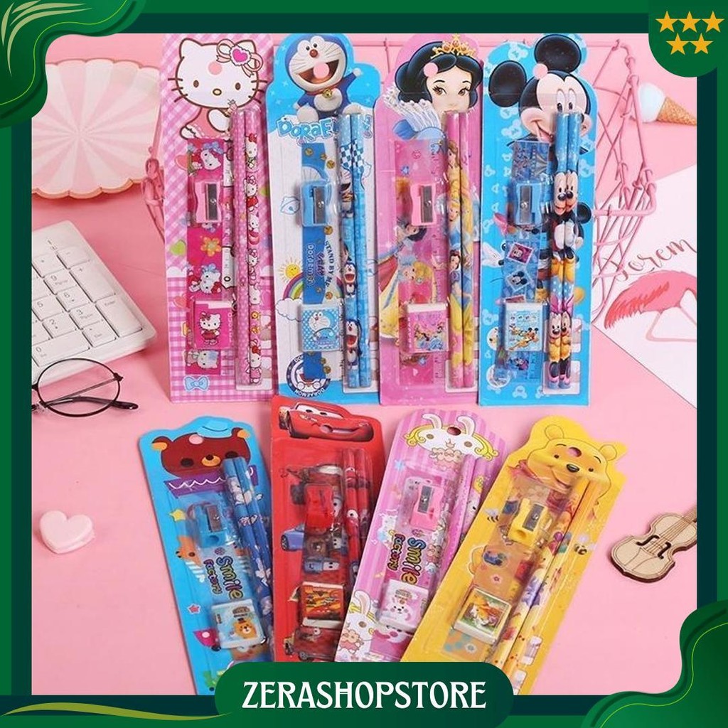 

Paus Biru - Aimilo Set Alat Tulis Cocok Untuk Tempat Pensil Penggaris Penghapus Lengkap Kartun Pengserut Penghapus Penggaris Masuk Kotak Pensil Stationery Anak Laki Laki Perempuan Perlengkapan Sekolah Promo Puncak